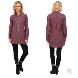 Toad‎ & Co Mixologist Tyrian Purple Tunic Size Medium Organic Cotton Spandex